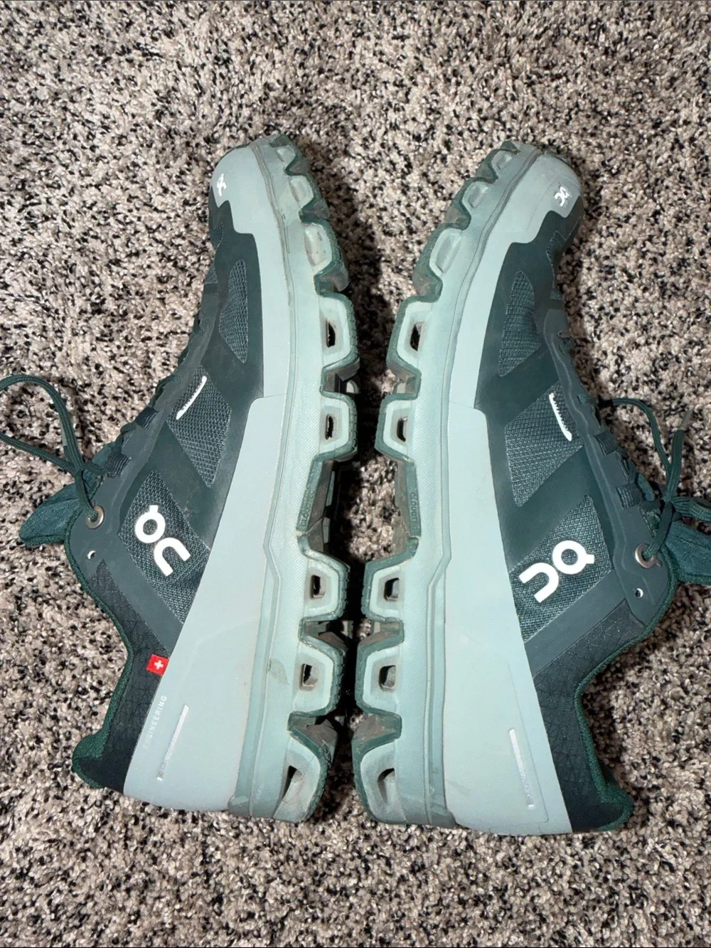 On Cloudventure Waterproof Green Trail Shoes Missiongrip Women’s Size 11